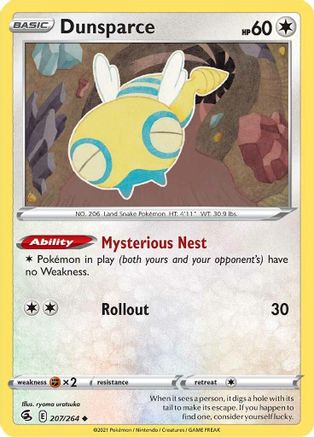 Dunsparce - SWSH08: Fusion Strike #207
