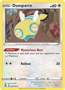 Dunsparce - SWSH08: Fusion Strike #207