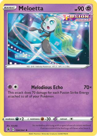 Meloetta - SWSH08: Fusion Strike #124