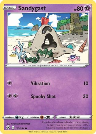 Sandygast - SWSH08: Fusion Strike #125