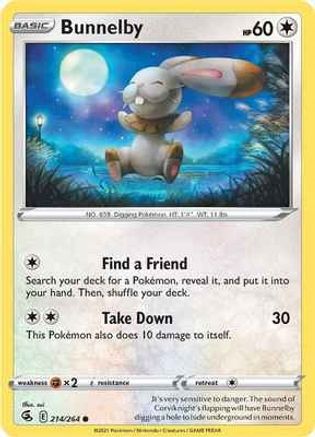 Bunnelby - SWSH08: Fusion Strike #214