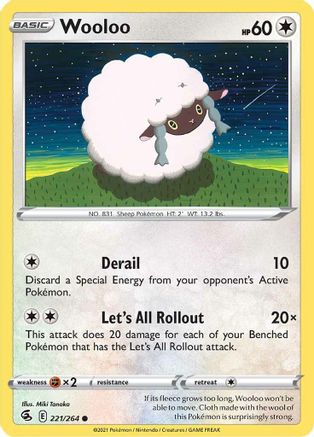 Wooloo (221) - SWSH08: Fusion Strike #221