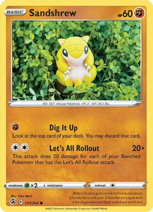 Sandshrew - SWSH08: Fusion Strike #131