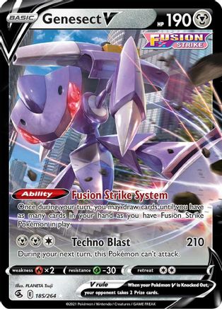 Genesect V - SWSH08: Fusion Strike #185