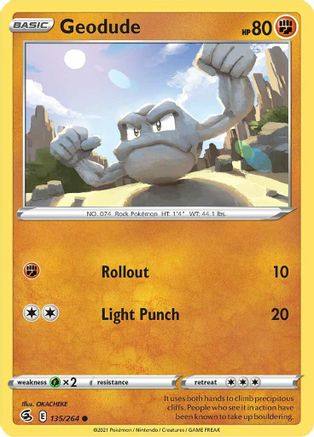 Geodude - SWSH08: Fusion Strike #135