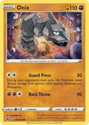 Onix - SWSH08: Fusion Strike #138