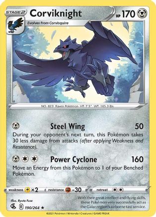 Corviknight - SWSH08: Fusion Strike #190