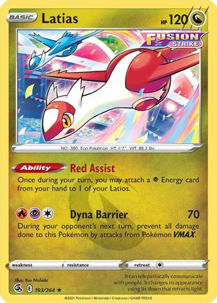 Latias - SWSH08: Fusion Strike #193