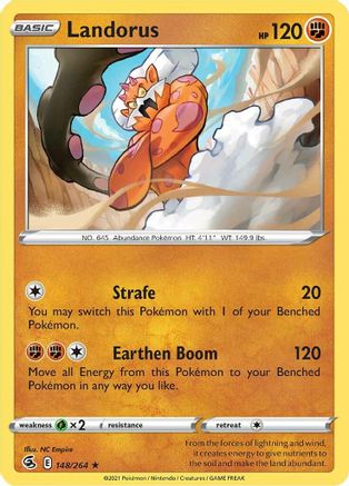 Landorus - SWSH08: Fusion Strike #148