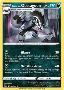 Galarian Obstagoon - SWSH08: Fusion Strike #161
