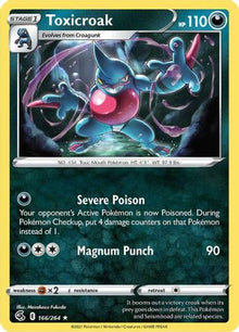 Toxicroak - SWSH08: Fusion Strike #166