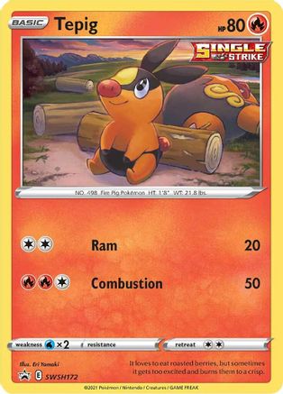 Tepig - SWSH172 - SWSH: Sword & Shield Promo Cards #SWSH172
