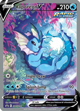 Vaporeon V - SWSH181 - SWSH: Sword & Shield Promo Cards #SWSH181