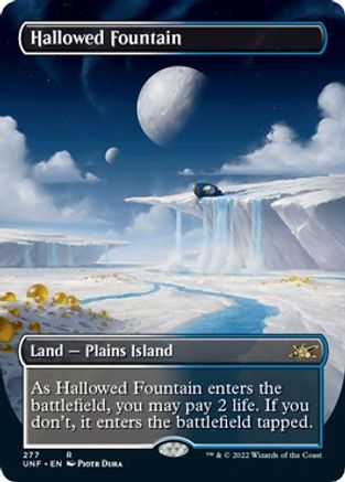 Hallowed Fountain (Borderless) - Unfinity #277
