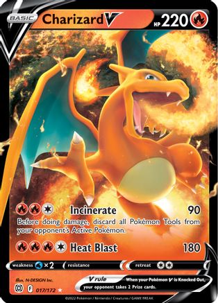 Charizard V - SWSH09: Brilliant Stars #017