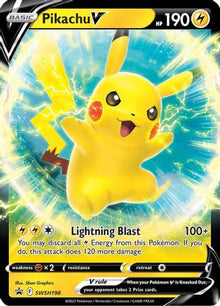 Pikachu V - SWSH198 - SWSH: Sword & Shield Promo Cards #SWSH198