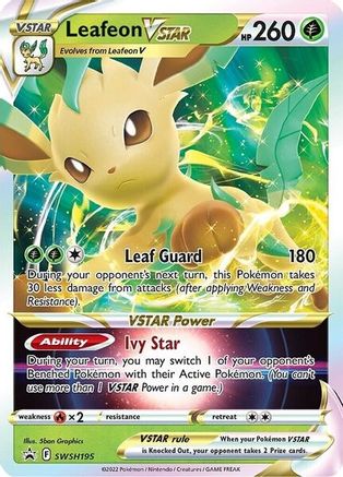 Leafeon VSTAR - SWSH195 - SWSH: Sword & Shield Promo Cards #SWSH195