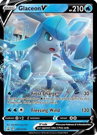 Glaceon V - SWSH196 - SWSH: Sword & Shield Promo Cards #SWSH196