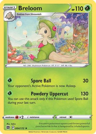 Breloom - SWSH09: Brilliant Stars #004
