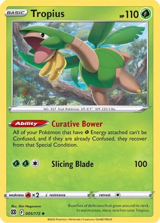 Tropius - SWSH09: Brilliant Stars #005