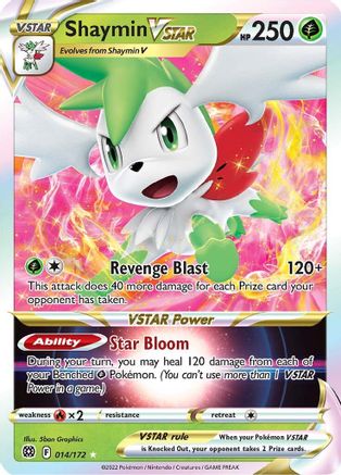Shaymin VSTAR - SWSH09: Brilliant Stars #014