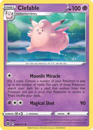Clefable - SWSH09: Brilliant Stars #054