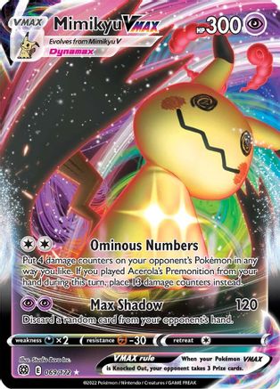 Mimikyu VMAX - SWSH09: Brilliant Stars #069