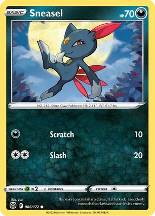 Sneasel - SWSH09: Brilliant Stars #086