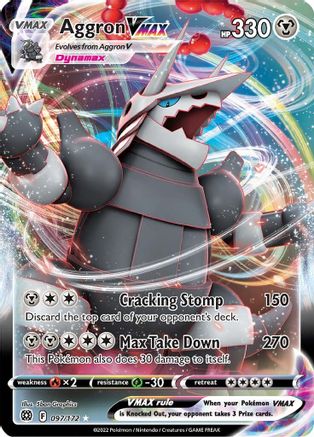 Aggron VMAX - SWSH09: Brilliant Stars #097