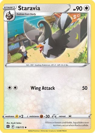 Staravia - SWSH09: Brilliant Stars #118