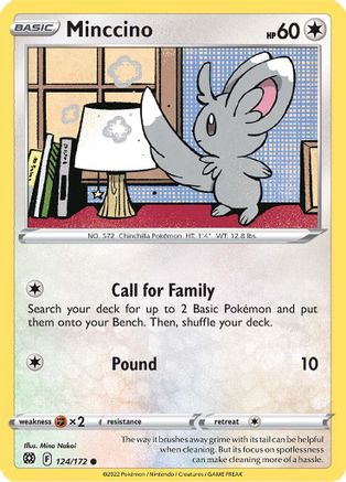 Minccino - SWSH09: Brilliant Stars #124