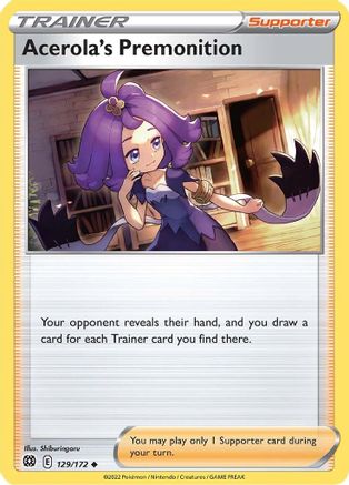 Acerola's Premonition - SWSH09: Brilliant Stars #129