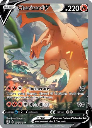 Charizard V (Alternate Full Art) - SWSH09: Brilliant Stars #154