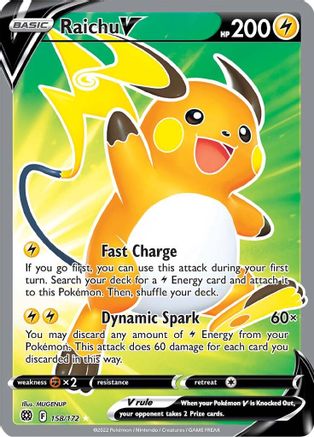 Raichu V (Full Art) - SWSH09: Brilliant Stars #158
