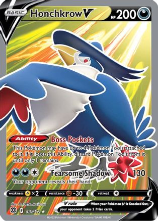 Honchkrow V (Full Art) - SWSH09: Brilliant Stars #161