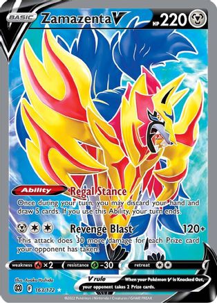 Zamazenta V (Full Art) - SWSH09: Brilliant Stars #163