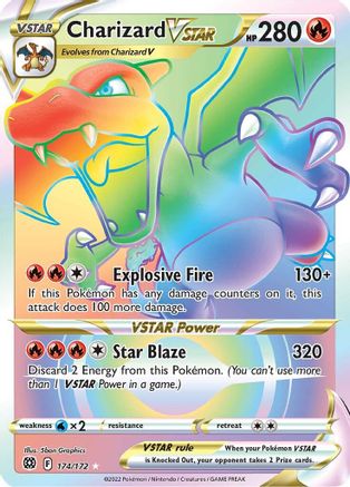 Charizard VSTAR (Secret) - SWSH09: Brilliant Stars #174