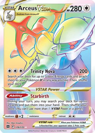 Arceus VSTAR (Secret) (176) - SWSH09: Brilliant Stars #176