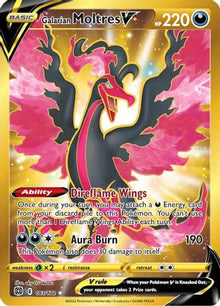Galarian Moltres V (Secret) - SWSH09: Brilliant Stars #183