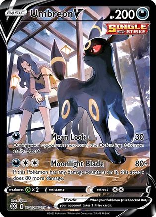 Umbreon V - SWSH09: Brilliant Stars Trainer Gallery #TG22