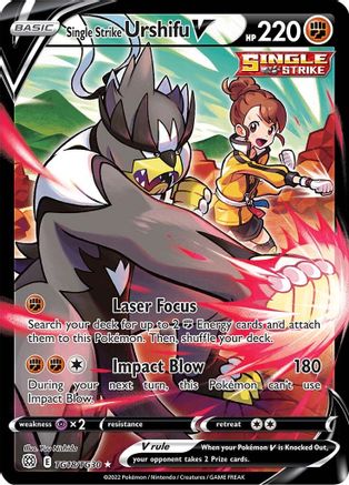 Single Strike Urshifu V - SWSH09: Brilliant Stars Trainer Gallery #TG18