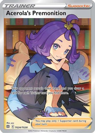 Acerola's Premonition - SWSH09: Brilliant Stars Trainer Gallery #TG24