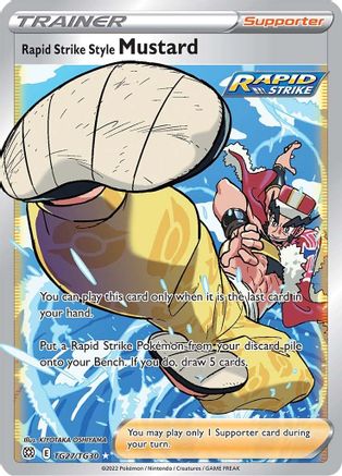 Rapid Strike Style Mustard - SWSH09: Brilliant Stars Trainer Gallery #TG27