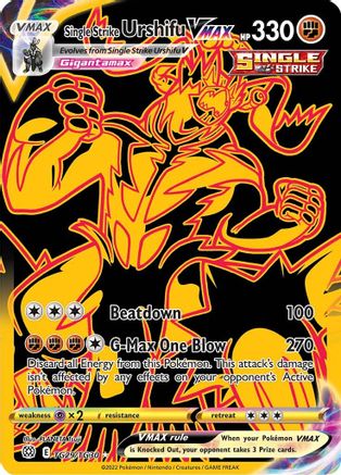 Single Strike Urshifu VMAX (Secret) - SWSH09: Brilliant Stars Trainer Gallery #TG29