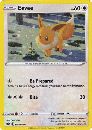 Eevee - SWSH190 - SWSH: Sword & Shield Promo Cards #SWSH190