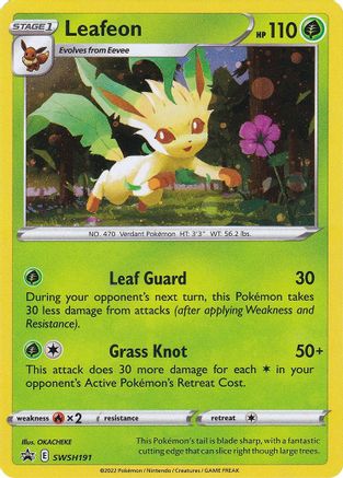 Leafeon - SWSH191 - SWSH: Sword & Shield Promo Cards #SWSH191