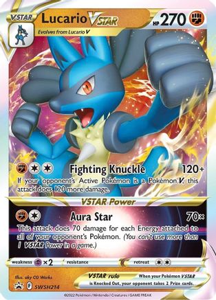 Lucario VSTAR - SWSH214 - SWSH: Sword & Shield Promo Cards #SWSH214