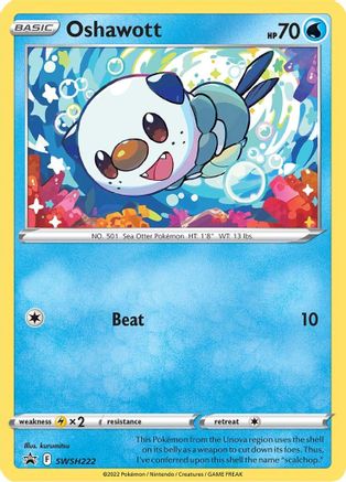 Oshawott - SWSH222 - SWSH: Sword & Shield Promo Cards #SWSH222