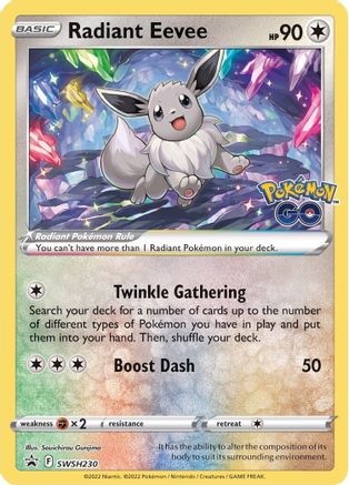 Radiant Eevee - SWSH230 - SWSH: Sword & Shield Promo Cards #SWSH230