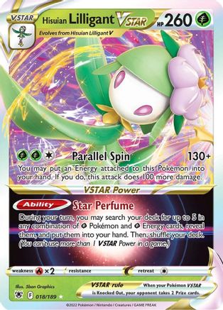 Hisuian Lilligant VSTAR - SWSH10: Astral Radiance #018